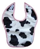 Large Pink Cow Bib