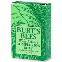 Burt's Bees Wild Lettuce Complexion Soap for Dry and Sensitive Skin, 4-Ounce Bars 