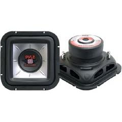 PYLE PLSQ10D 10-Inch 1200 Watt Square DVC Subwoofer