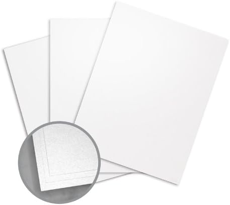 Stardream Crystal Card Stock - 8 1/2 x 11 in 105 lb Cover Smooth C/2S 100 per Package