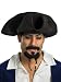 PIRATES OF THE CARIBBEAN PIRATES HAT WITH MOUSTACHE AND GOATEE - ADULT