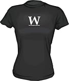 W The Retarded President Funny Sticker Parody Womens Babydoll tee Shirt in 6 Colors Small thru XL