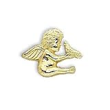 14k Yellow Gold Angel With Holy Spirit Lapel Pin
