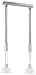Trio-Leuchten 375710207 Energiespar-Jojo-Pendel 2x9W E14 Miniglobe Nickel matt Glas alabatsterfarbig weiß D: 15 cm