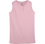 Augusta Sportswear Womens Sleeveless Two Button Softball Jersey. 550
