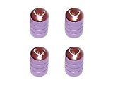 Deer - Hunting Hunter Tire Rim Valve Stem Caps - Purple
