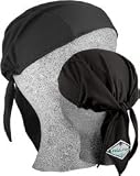 Wickie Wear Tie-Back Bandana Style - Deep Black