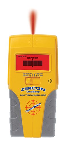 Zircon MultiScanner® i500 Center-Finding Stud Finder with Metal and AC Electrical Scanning and DVD How-To guide