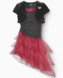 BCX Girls Asymmetrical Disco Dot Rumba