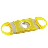 Yellow Acrylic & Stainelss Guillotine Cigar Cutter