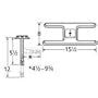 Music City Metals 10101-72401 Stainless Steel Burner Replacement for Gas Grill Model Charmglow 8130