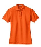 Port Authority - Ladies Pique Knit Sport Shirt Orange-XXL