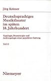 Deutschsprachiges Musiktheater Im Spaten 18. Jahrhundert (Studien Zur Deutschen Literatur)