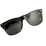 Blues Brothers Wayfarer Style Sunglasses - 80s Retro - Includes Soft Case by 