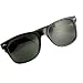 Blues Brothers Wayfarer Style Sunglasses - 80s Retro - Includes Soft Case