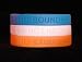 No Boundaries * No Limits * No Excuses Wristbands - Set of 3 (1 ea Blue, Orange, and White)