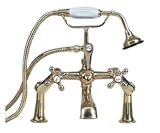 Adjustable Tub Filler With Deck Mount Legs & Spread Arms