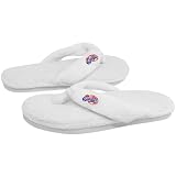 NBA Los Angeles Clippers Ladies White Plush Thong Flip Flop Slippers (9/10)