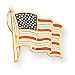 14k Enameled American Flag Tie Tac