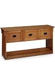 Craftsman Three-drawer File Console