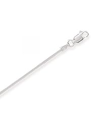 MMA Silver - 30 inch 040 Square Snake Chain Necklace