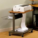 Ultra Printer Stand in Pewter/Teak By Studio RTA Furniture