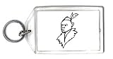 Keychain with angry, man, 