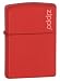 Zippo Matte Lighter - Red