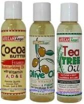 African Angel 3 Pcs Oil Set (CocoaButter/TeaTree/Olive Oil Trio Set)