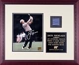 Jack Nicklaus Framed Autographed Photograph with Blue Golf Shirt