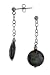 Sterling Silver Freshwater Cultured Black Coin Pearl Earrings