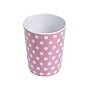 Set of 4 Melamine Polka Dot Beakers / Cups - PINK