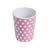 Set of 4 Melamine Polka Dot Beakers / Cups - PINK