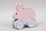 Pastel Toys Rabbit on Wheels, Wooden Toy