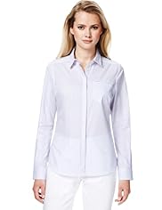 Autograph Supima® Pure Cotton Ticking Striped Shirt
