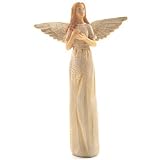 Painted Wood Effect Angel Greeting