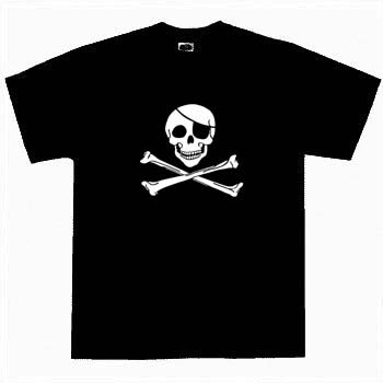 Kids Jolly Roger with Eyepatch T Shirt