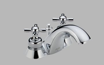 DELTA INNOVATIONS LAVATORY FAUCET WITH X HANDLES