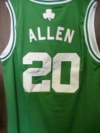 Ray Allen Autographed Jersey - Autographed NBA Jerseys