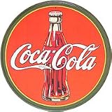 Coca-Cola Bottle Round Metal Sign