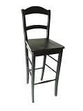 Carolina Cottage 24-Inch Verona Barstool, Antique Black
