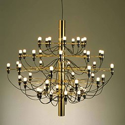 Flos 2097 Chandelier Gilded Brass Small