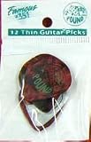 Famous #351 Celluloid Guitar Picks 12 Pack Thin