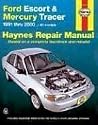 Haynes Repair Manual, Ford Escort and Mercury Tracer, 1991-2000