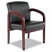 Alera Reception Seating Leather/Wood Guest Chair Alera Reception Seating Leather/Wood Guest Chair