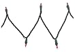 Bethlehem Lighting Indoor/Outdoor Holiday Christmas Light Set with 50 Miniature Bulbs, Red with Green Wire