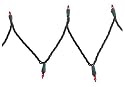 Bethlehem Lighting Indoor/Outdoor Holiday Christmas Light Set with 50 Miniature Bulbs, Red with Green Wire