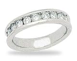 White Gold Diamond Channel Band