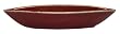 Oxblood red oblong dish tray - porcelain