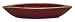 Oxblood red oblong dish tray - porcelain